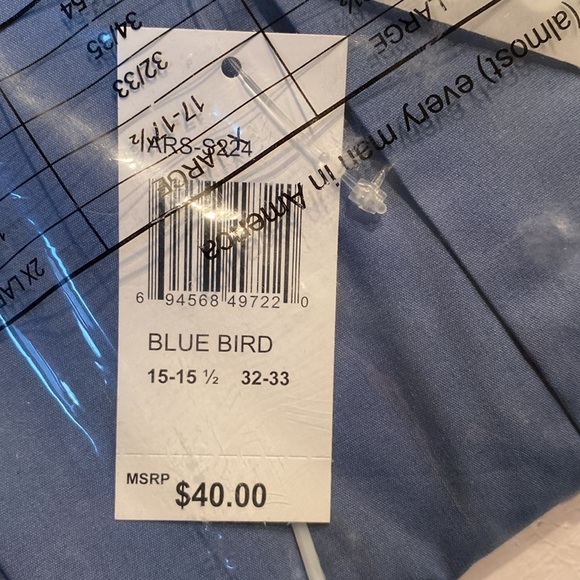 Architect NWT dress shirt - Medium 15-15.5 32/33 - Picture 4 of 4